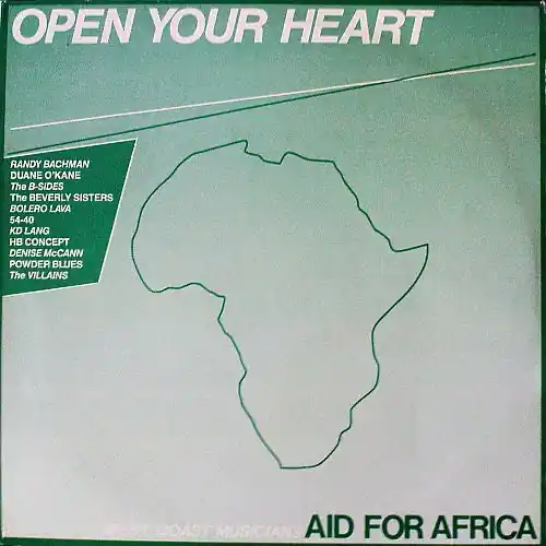 Popular Open Your Heart - West Coast Musicians Aid For Africa - 1985 SEALED, Rare!