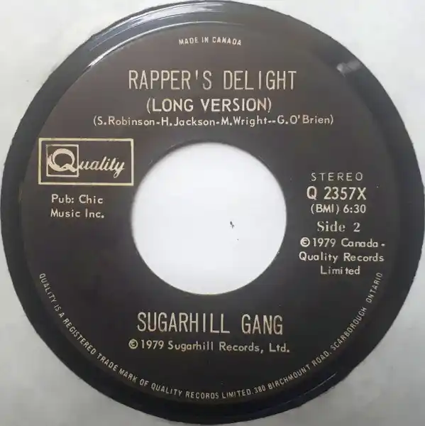 Certified Sugarhill Gang – Rapper's Delight -7" Single - 1979 Classic!
